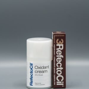Refectocil Wenkbrauw Wimper Verf natural brown 3- 15 ml+Oxidant 3% cream